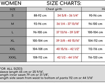 belt size chart cm