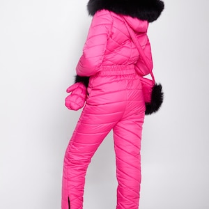 Bright Ski Suit, Womens Winter Activewear, Ski Suit With Bag and Mitten ...