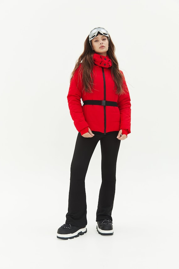 Womens Waterproof Insulated Ski Suit Womens With Down Jacket And