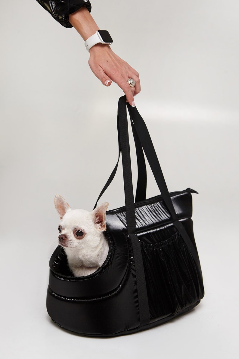 Small Dog Carrier Chihuahua Travel Bag Portable Shoulder Cat Etsy