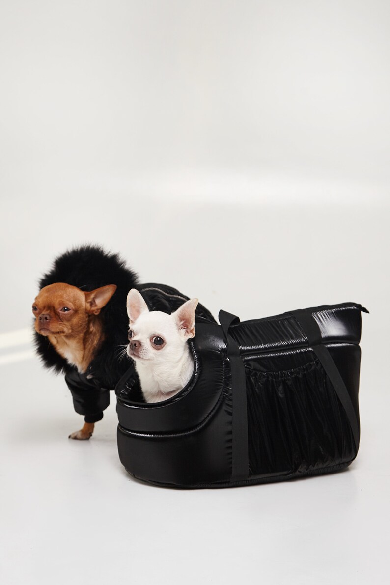 Small Dog Carrier Chihuahua Travel Bag Portable Shoulder Cat Etsy