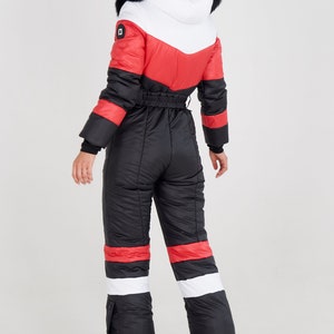 Womens Snowsuit White Womens Ski Suit Black Womens Ski Suit Warm ...