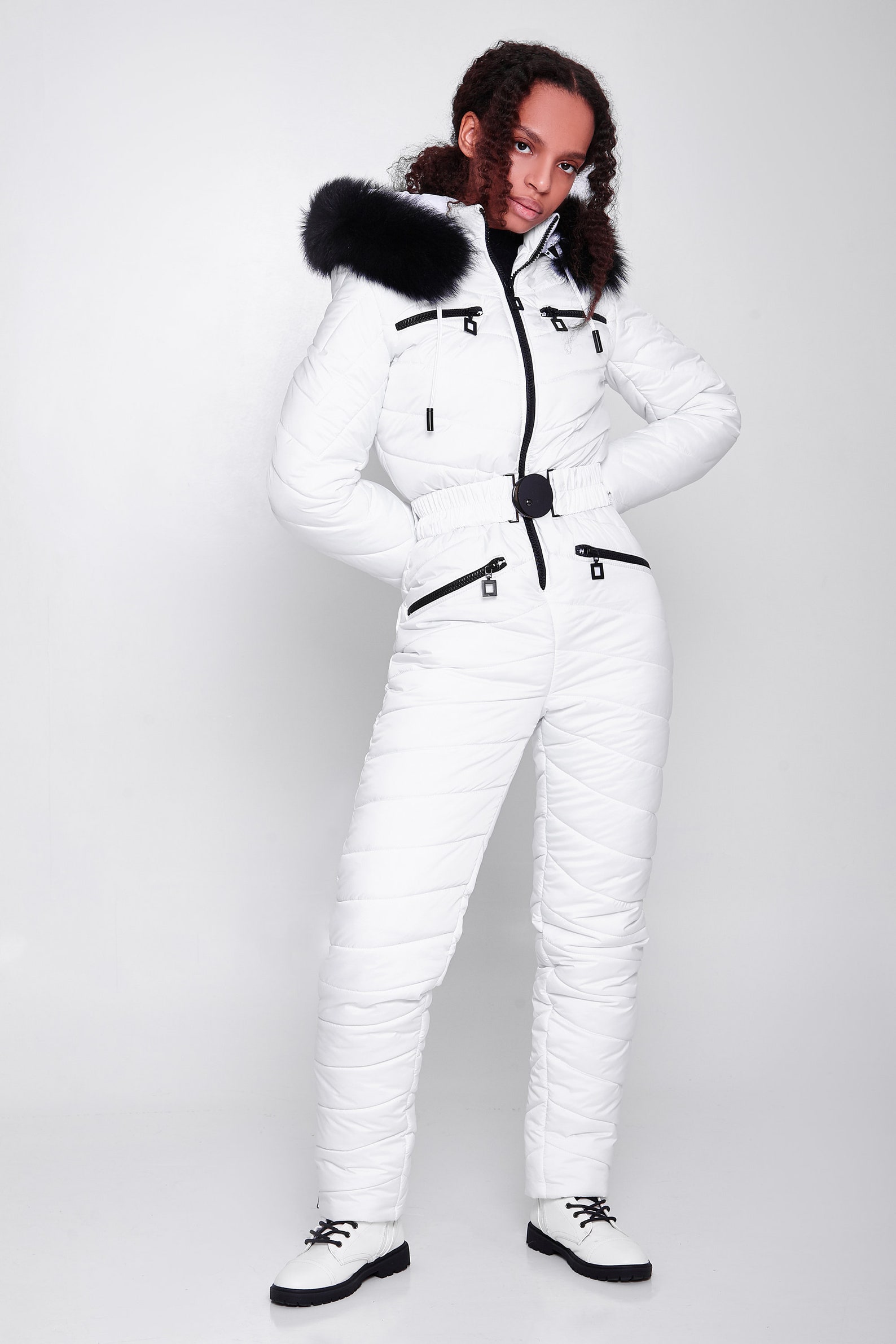 White Ski Suit for Women Snowsuit One Piece Ski Suit Warm Snow | Etsy