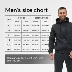 Men's winter jumpsuit Last size M, height 5'7 Last size XL, height 6'2 画像 10
