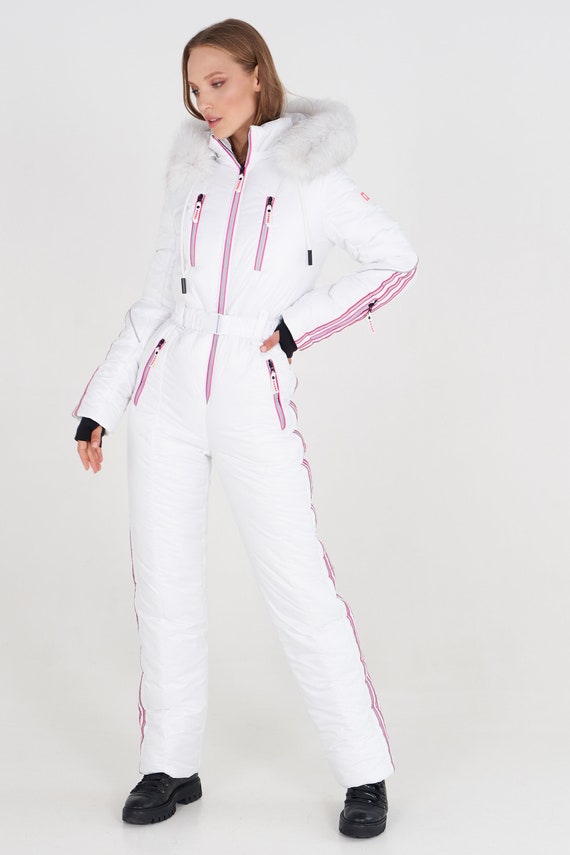 Winter white women's jumpsuit 2025