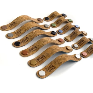 Handmade cork furniture handle for kitchen and children&#39;s room, cabinet handle, dresser handle, chest of drawers handle, cupboard handle, drawer handle