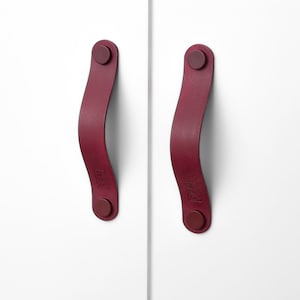 Furniture handle wild berry series &quot;Arc&quot; leather handle wild berry cabinet handle for drawers kitchen handle leather for kitchen cabinet children&#39;s room handles