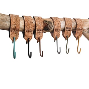 Coat hook series &quot;Oka&quot; for wardrobe or kitchen / S-hook for clothes rail, kitchen hook, cork strap, pot hook, made in Germany