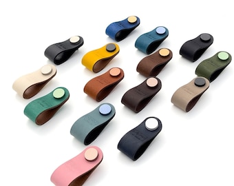 Leder Möbelgriff Serie "Arc" Ledergriff für Schubladen Griff Schrankgriff Kinderzimmer Ikea Malm Hemnes Kommodengriff Möbelgriff für Schrank