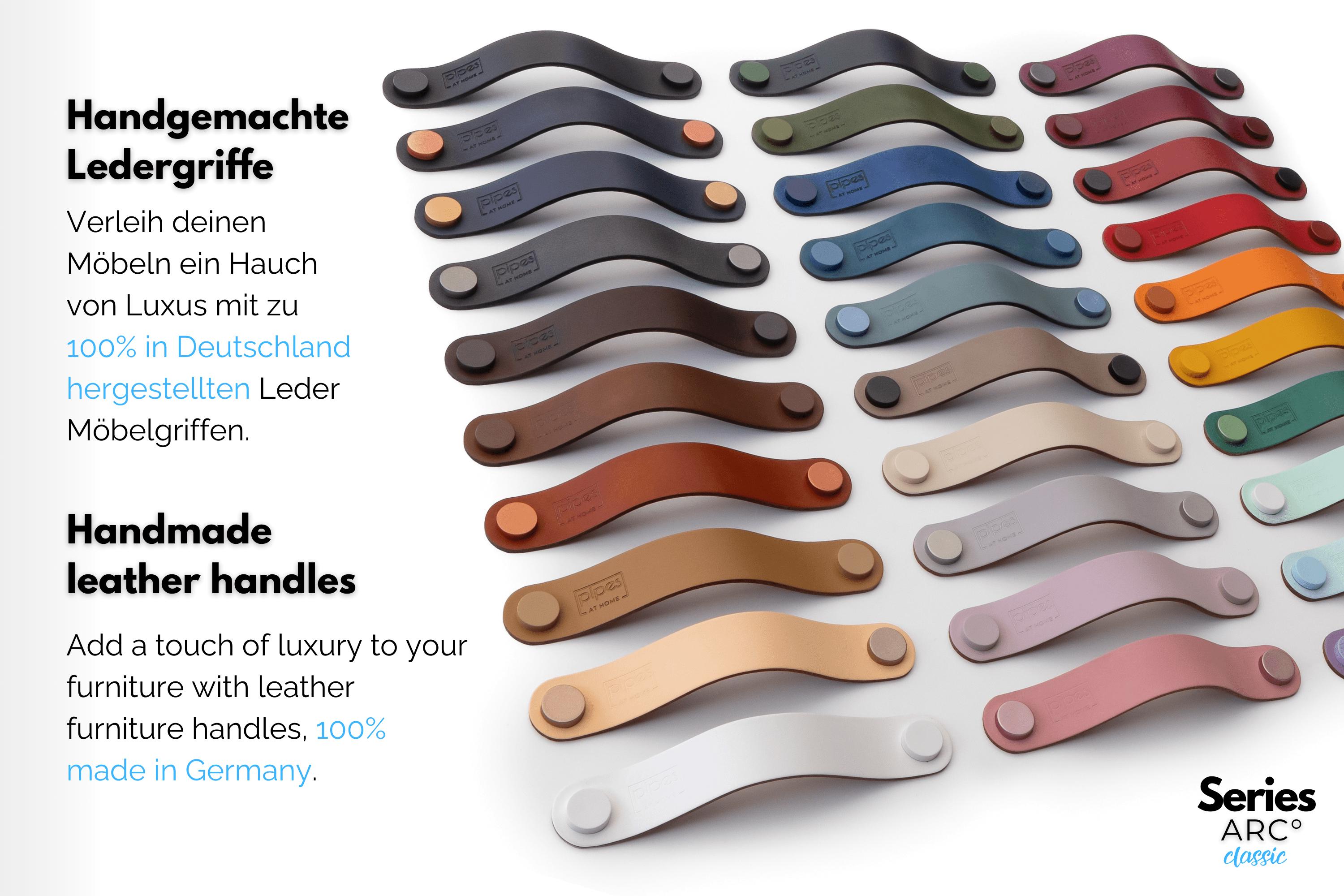 Sable Handle Color Leather Furniture Handle, Many Colors, Leather Handle for Motorhomes ...