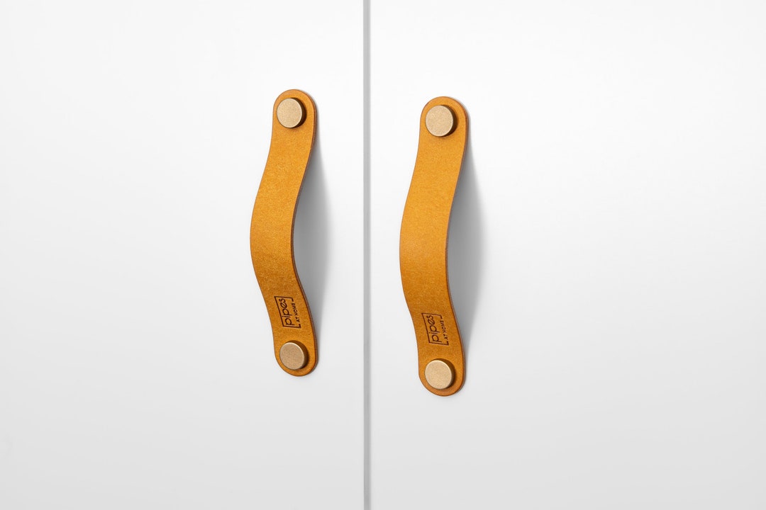 Ikea PAX Griffe Mustard Senfgelb Ledergriff Premium Serie pueblo