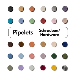 Pipelets Screw Hardware - screw cover for all series - decorative screws in many colors - decorative screws for furniture and walls