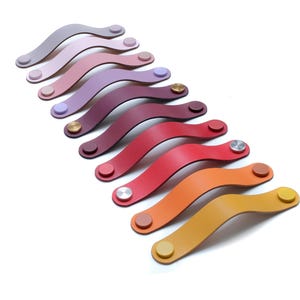 Maniglie per armadi Ikea Pax e maniglie per mobili simili della serie "Arc", maniglie in pelle per mobili da cucina / maniglie per armadi da cucina / maniglie per ante di armadi Pax