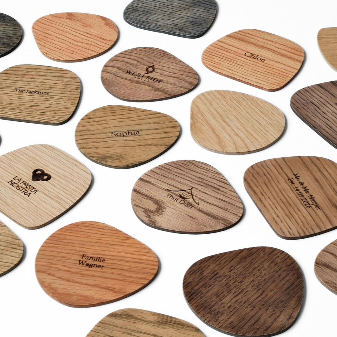 Personalized Wooden Coasters - [ROC] Series - Engraved Wooden Coasters ...