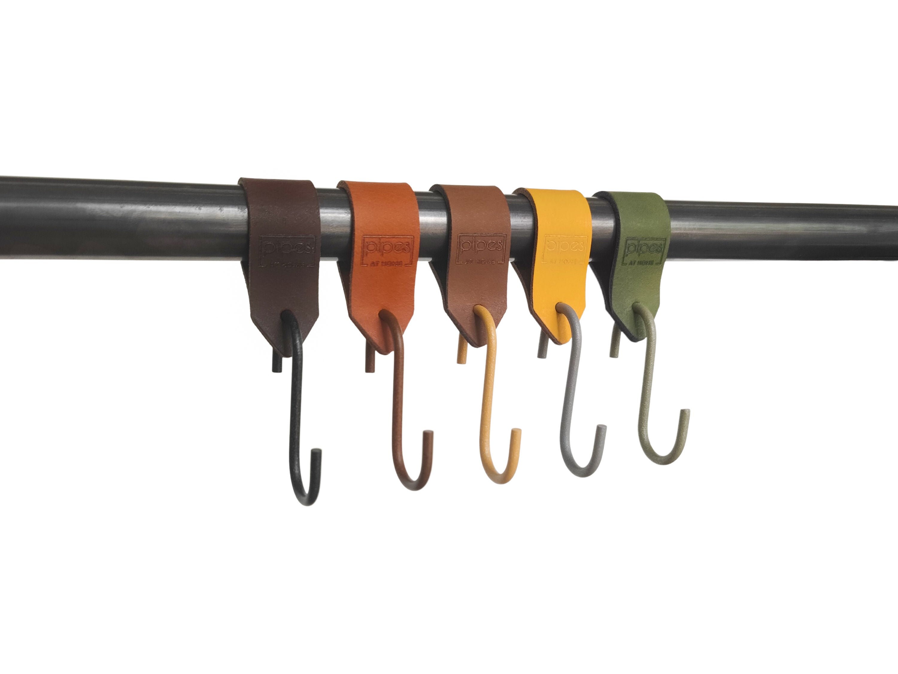 Shook Made of Pullup Leather for Wardrobe / Leather Hooks / Etsy UK