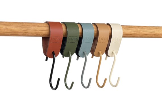 Leder S-Haken - Garderobenhaken Serie 