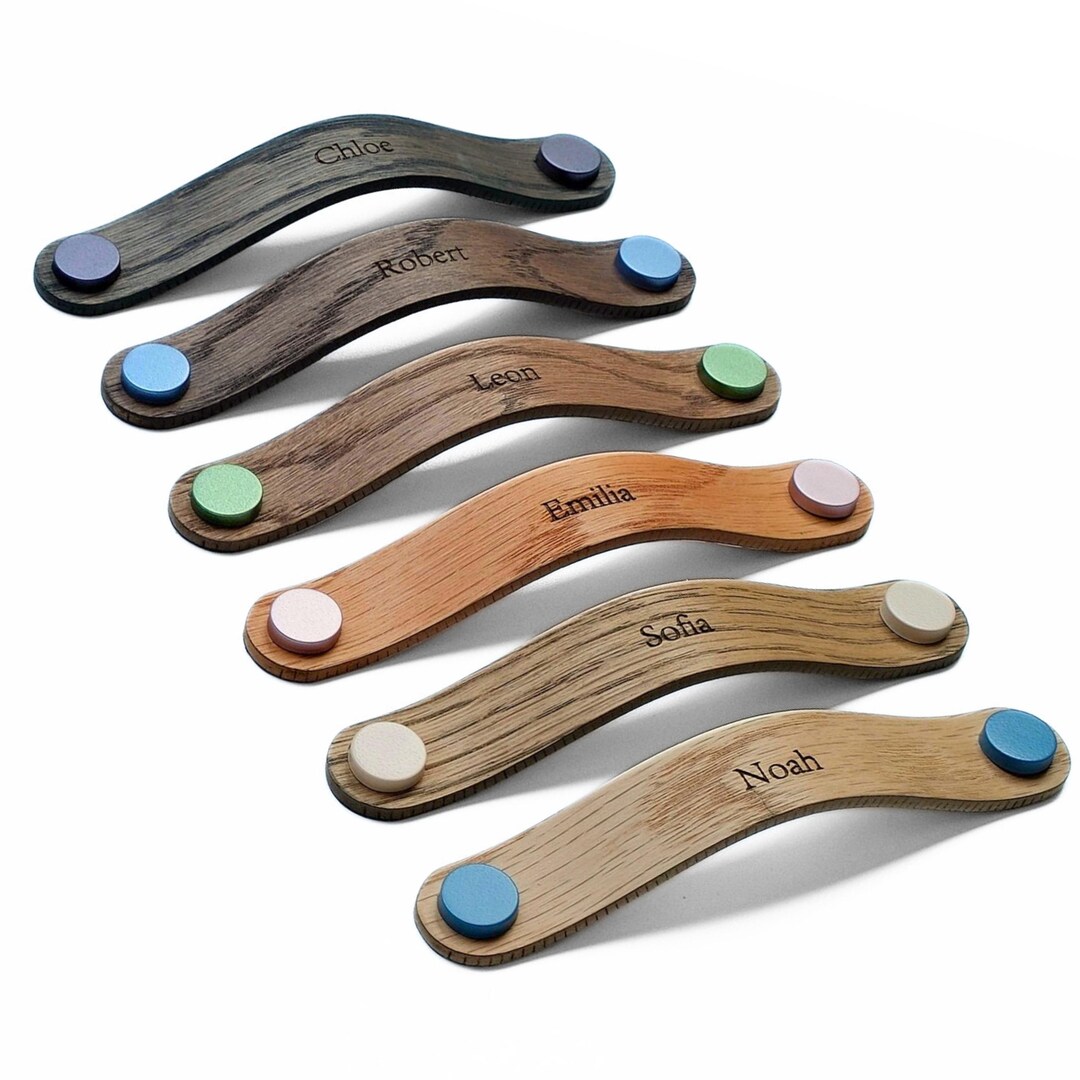 Wooden Handles for Children's Rooms [ROC] Oak, Walnut, Cherry ...