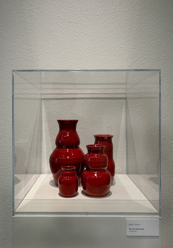 Burnt Carmine Vases