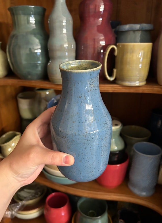 Tapered Blue Vase