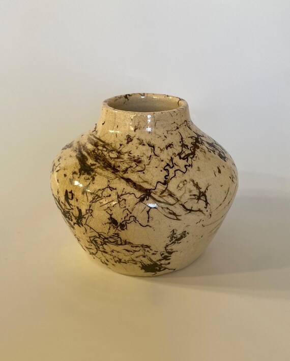 Raku Pottery Vase