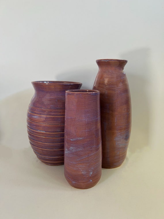 Amethyst Glow Vases