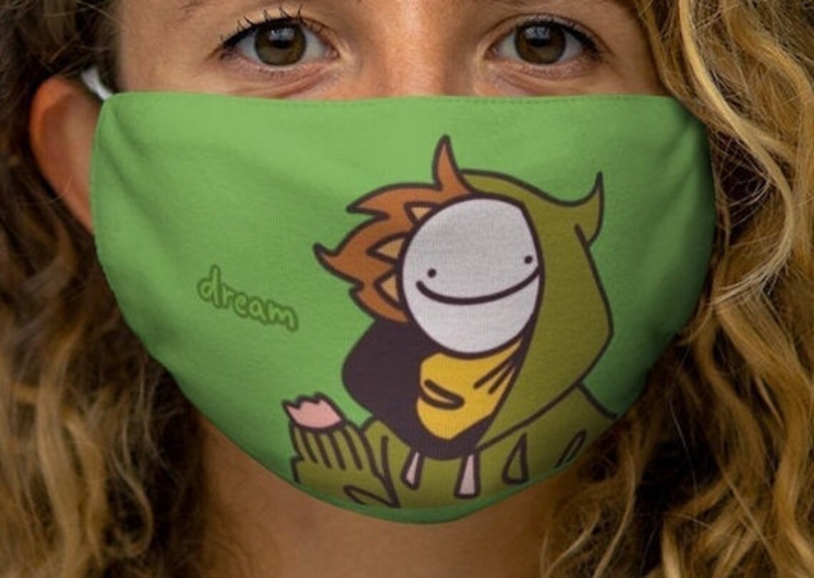 Dream Smile Mask Dream Smp Mask Mcyt Mask Minecraft Mask Etsy UK