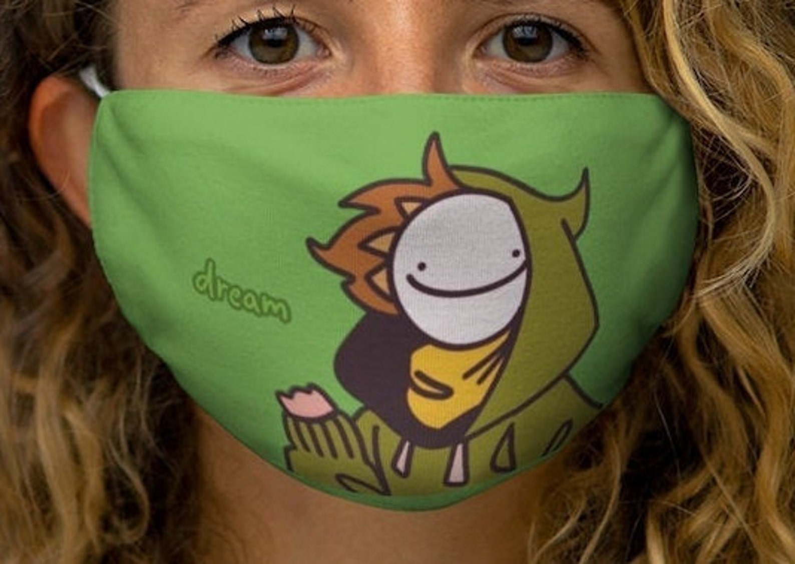 Dream Smile Mask Dream Smp Mask Mcyt Mask Minecraft Mask Etsy UK