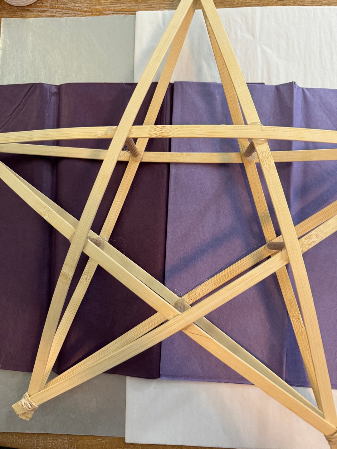 DIY Parol Kit makes 2 Parol Two Tone Purplesilverwhite - Etsy