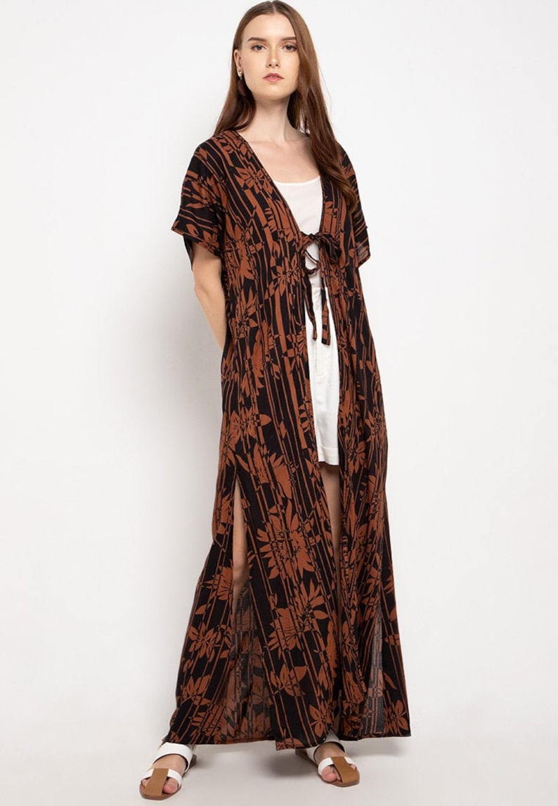 Karina Kaftan Brown Black