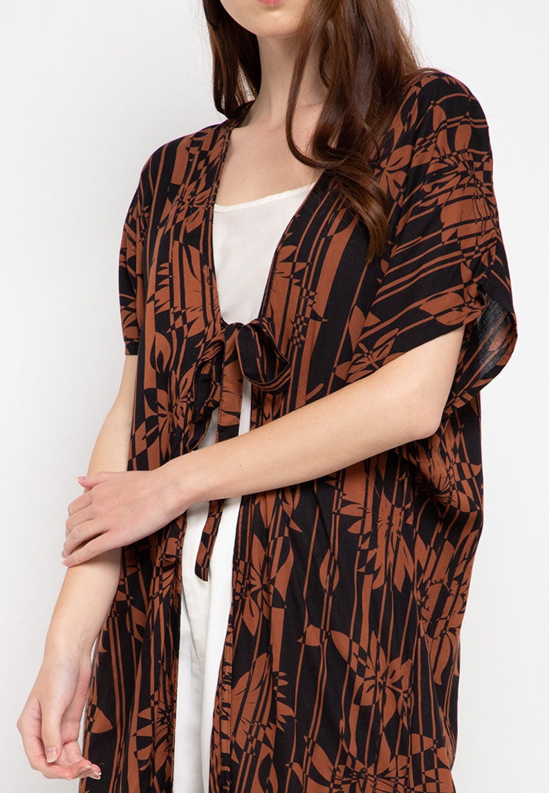 Karina Kaftan Brown Black