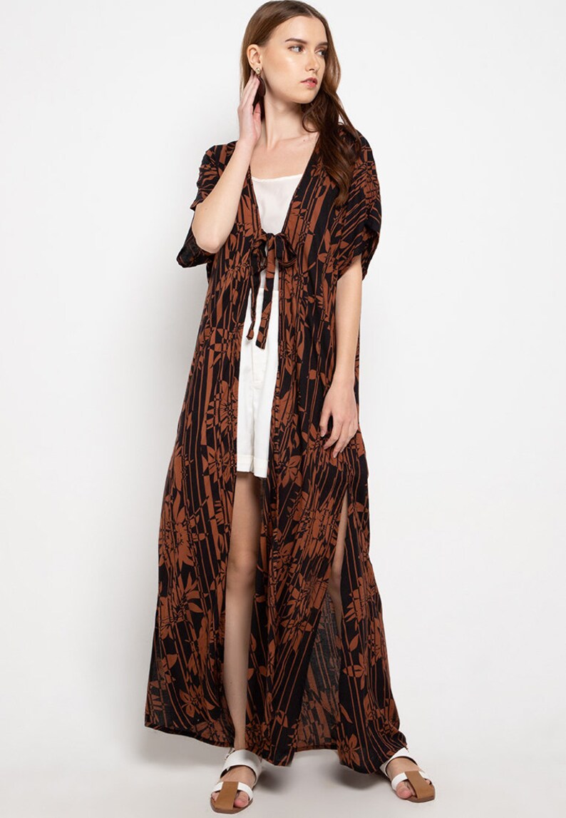 Karina Kaftan Brown Black