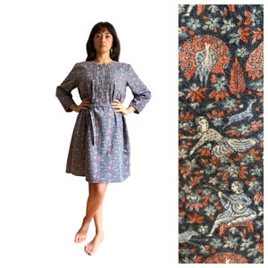 Liberty of London NEW with Tags  ENCHANTED FOREST Aigle Arts and Crafts William Morris French Vintage Smock Dress