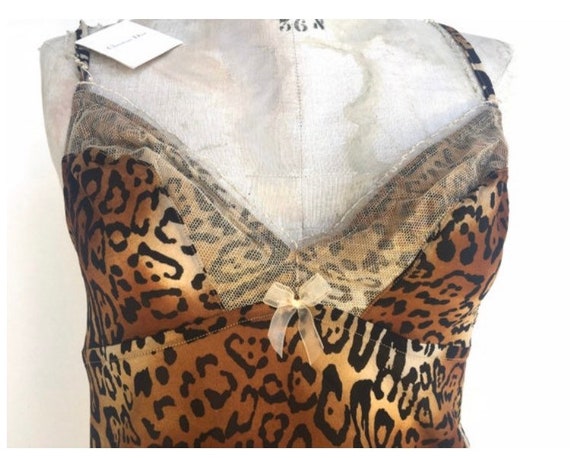 Christian DIOR 1990s Leopard and gold Tank Top NW… - image 4