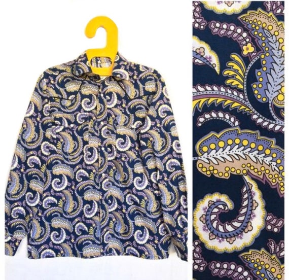 Mistral Blue Paisley Unisex Western Cowboy Cowgirl