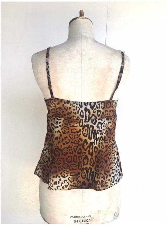 Christian DIOR 1990s Leopard and gold Tank Top NW… - image 8