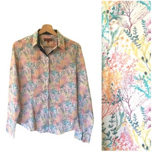Liberty of London Fil à Fil French 1990 vintage Blouse