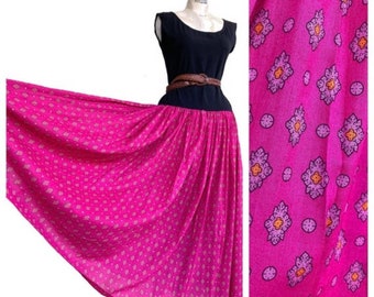 Souleiado Soleiado Hot Pink Provencal Fluo T shirt Maxi Dress