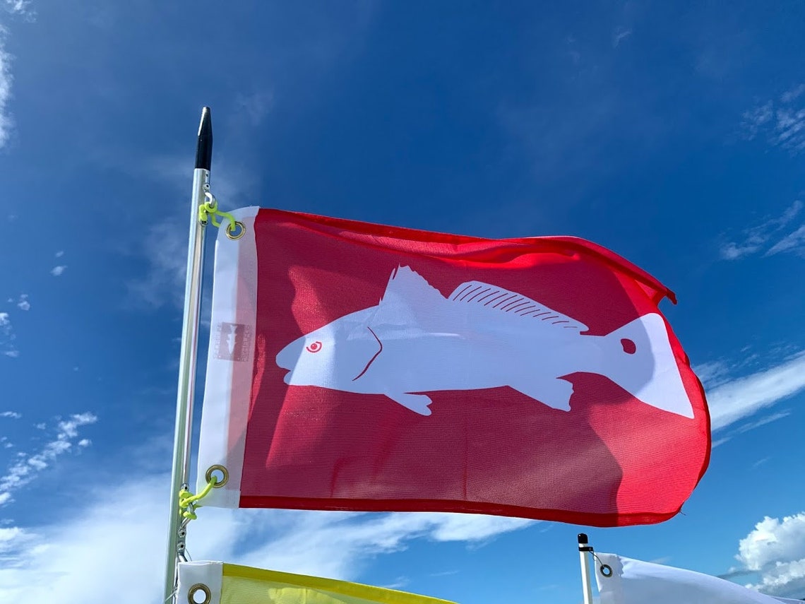 Redfish Fishing Flag Etsy