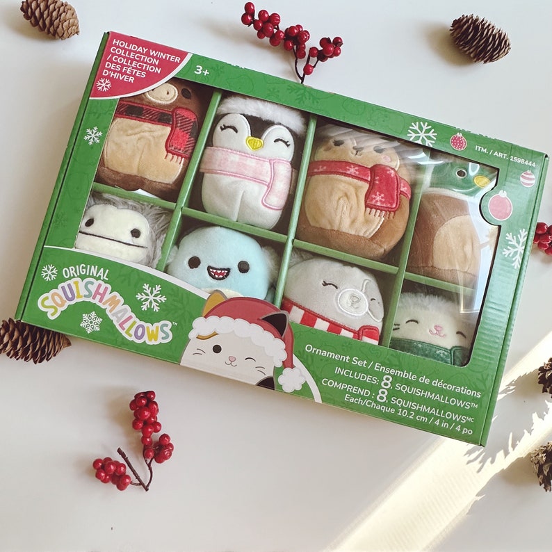 Cute Christmas Squish Mallow/ 8 Squishmallow in Christmas Box/ Etsy