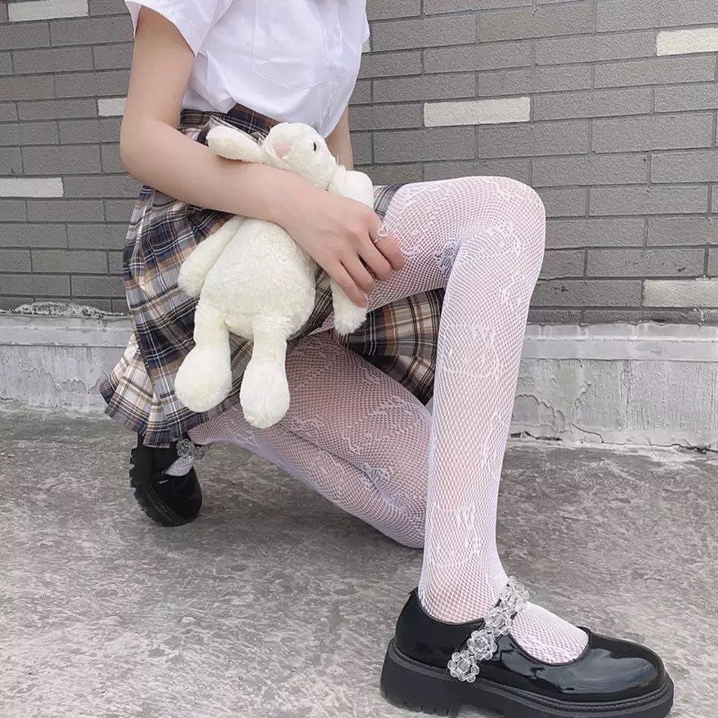 White Hello Kitty Designer Tights 
