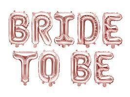 Rose Gold Bride To Be Balloon Bunting, Hen Party Balloons, Bridal Sho…