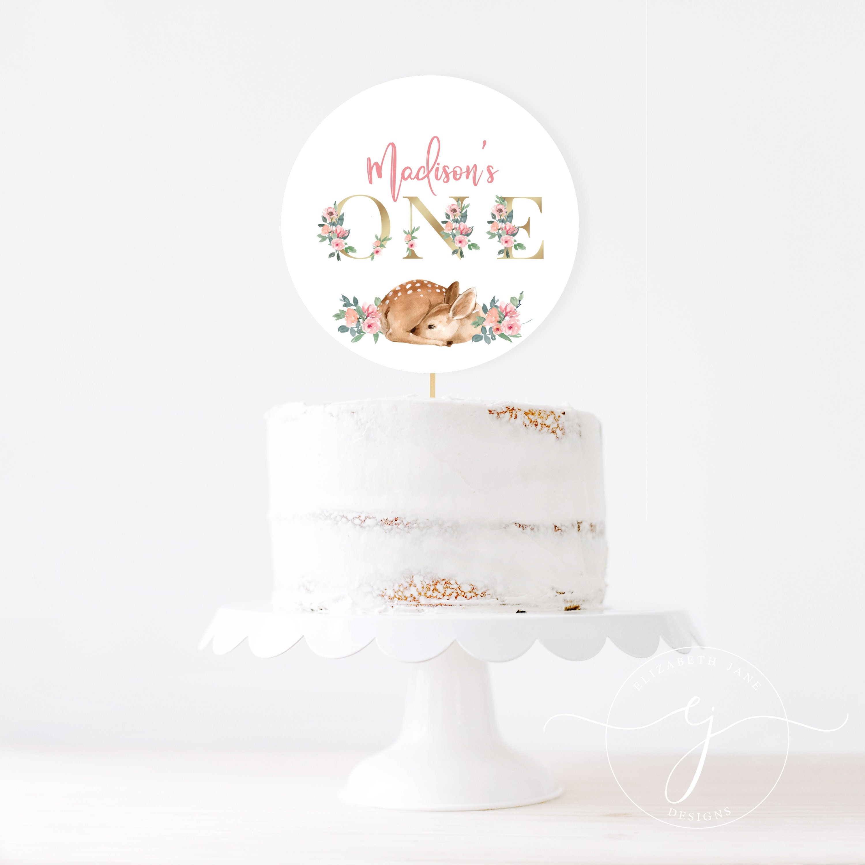 Topper de pastel de ciervo - Etsy México, image size:3000x3000