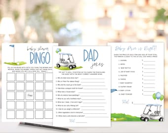 Golf Baby Shower Games, Instant Download, Baby Price is right, Dad Jokes, Baby Shower Bingo, Printable Baby Shower Games, Golf Games