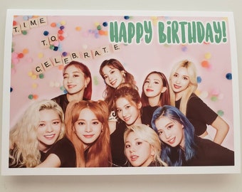 Twice Kpop Greeting Cards Etsy