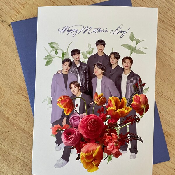 BTS Mother's Day Card | Free Shipping! | Handmade | Made in USA!