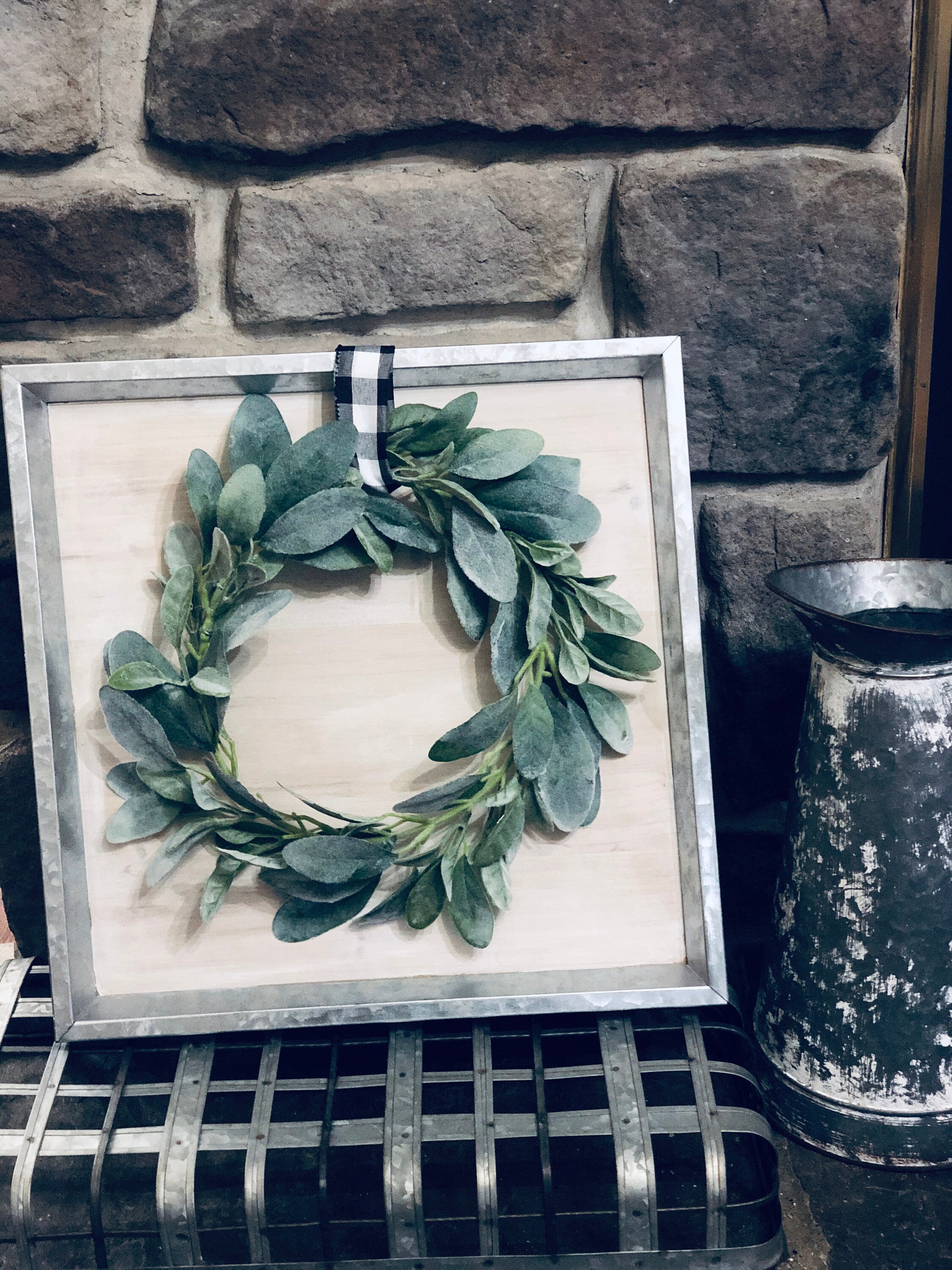 Tabletop wreath decor Etsy