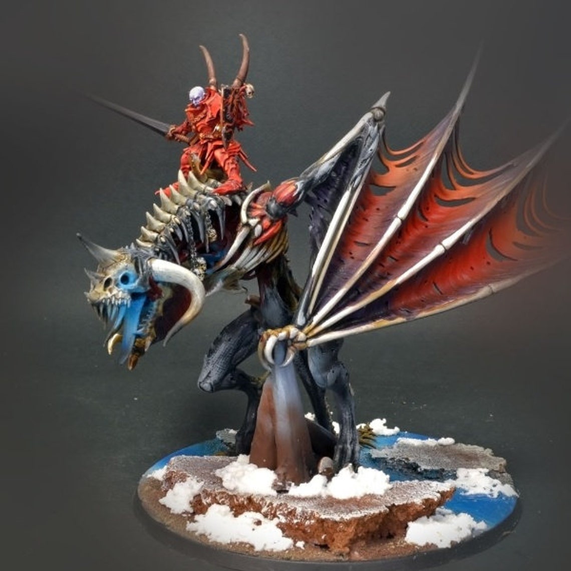 Warhammer AoS Zombie Dragon Painted Tabletop Etsy