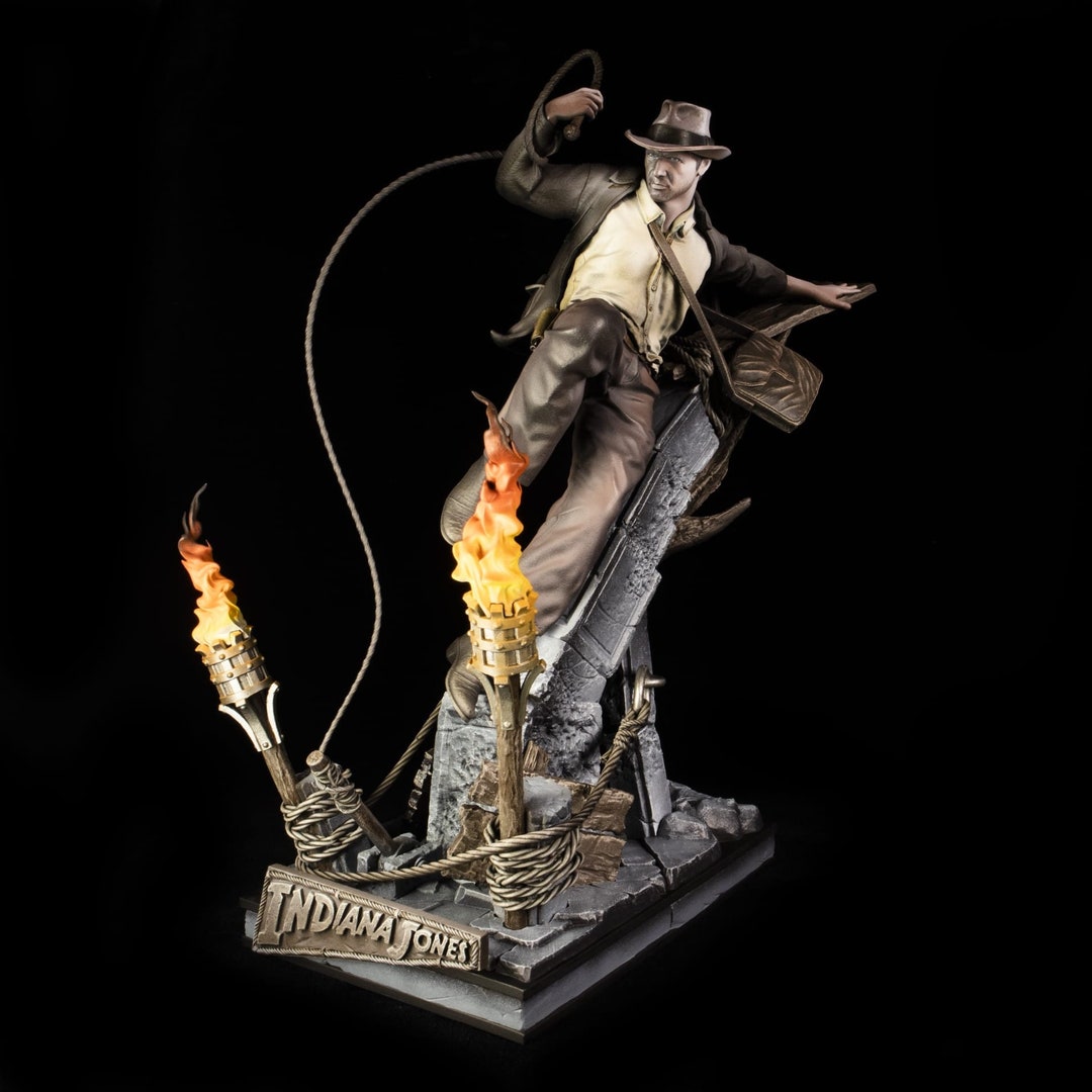 Indiana Jones Diorama impreso en 3D Sanix Marvel Etsy España