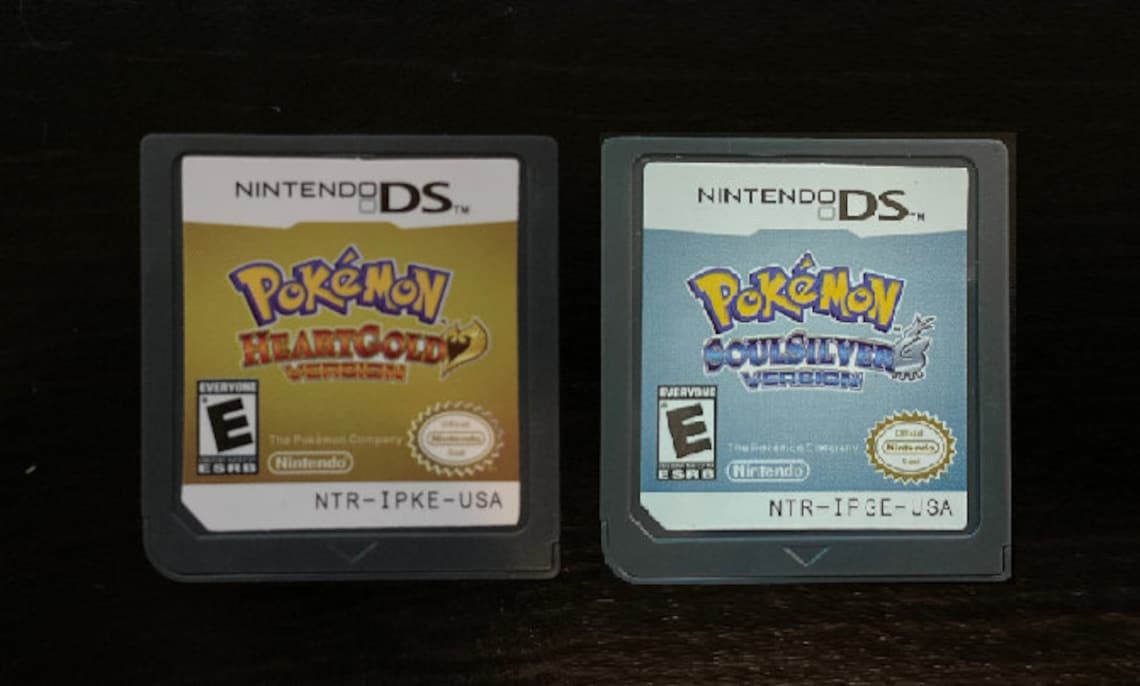 Pokemon HeartGold SoulSilver Game Cartridge for Nintendo DS Etsy