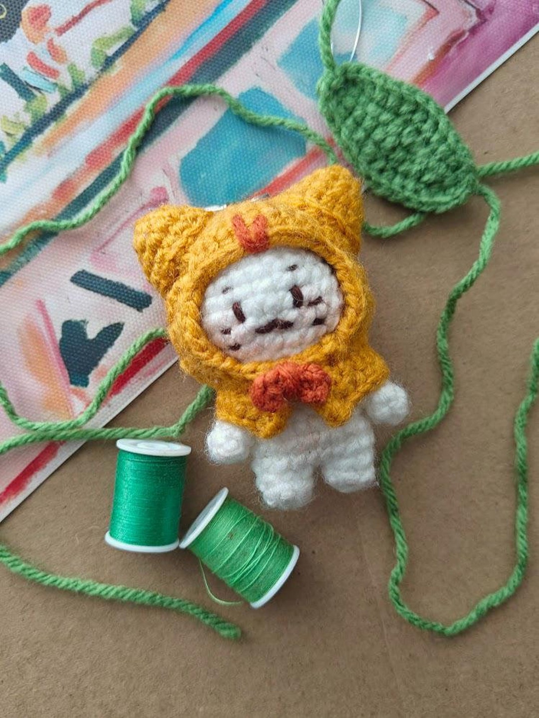 Momo Infinity Nikki Crochet Pattern Keychain Amigurumi Plushie